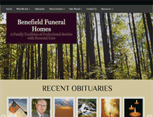 Tablet Screenshot of benefieldfuneralhome.com